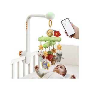 Tumama 3-in-1 Baby Crib Mobile Bluetooth Music Box Star Projector - NEW Open Box